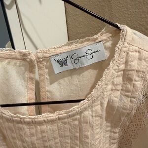 Jessica Simpson Blush Lace Top
